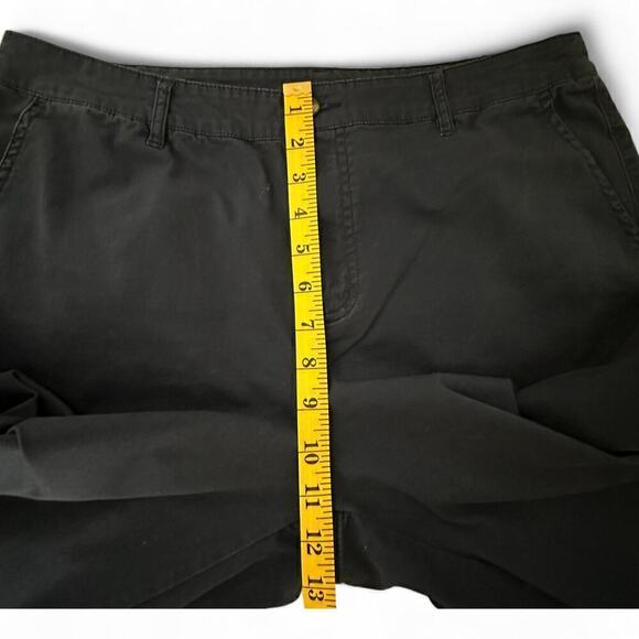 Denim and Co. Easywear Twill Cropped Wide Leg Pants Navy (14) - Picture 9 of 12